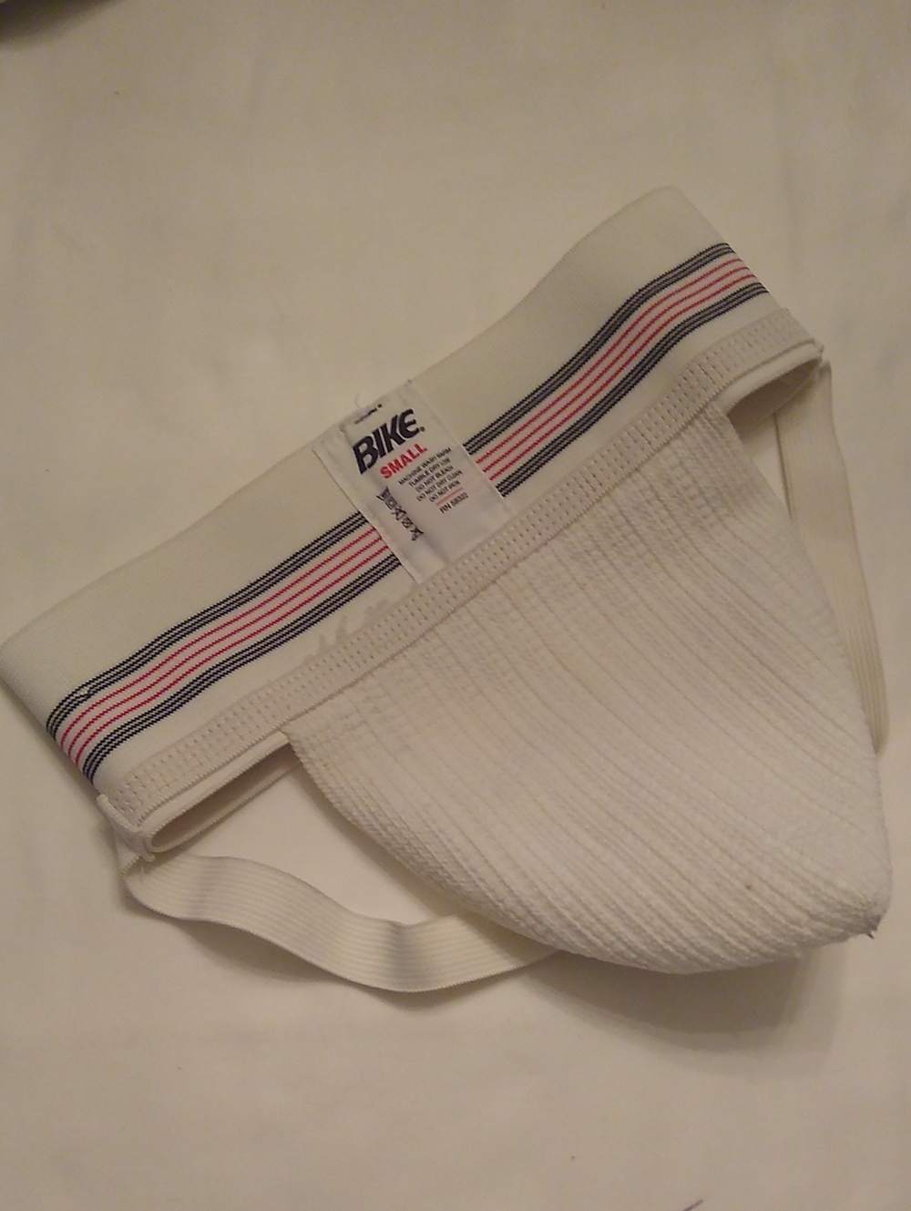 BIKE Old School Men’s Jock Supportive Athletic Jockstrap with Striped Waistband